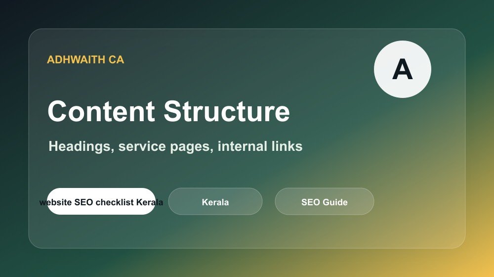 Website content structure for SEO service pages and blog posts