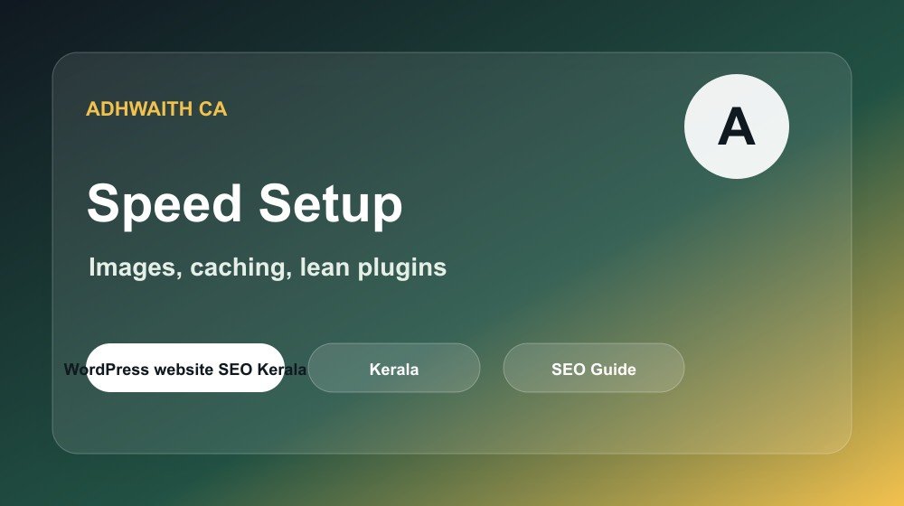WordPress website speed optimization plan for SEO